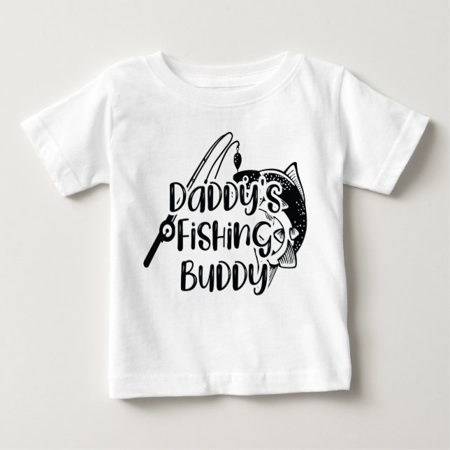 Camiseta De Bebé Papá es el amigo pescador (Anverso)