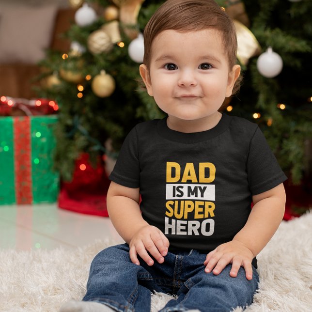Camiseta De Bebé Papá es mi super héroe (Subido por el creador)