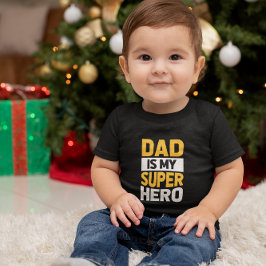 Camiseta De Bebé Papá es mi superhéroe