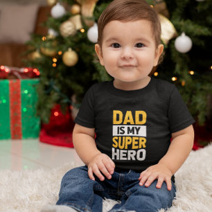 Camiseta De Bebé Papá es mi superhéroe