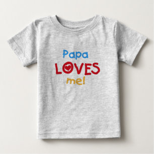 Camiseta De Bebé Papa me ama