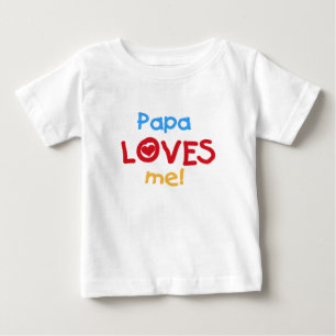 Camiseta De Bebé Papa me ama