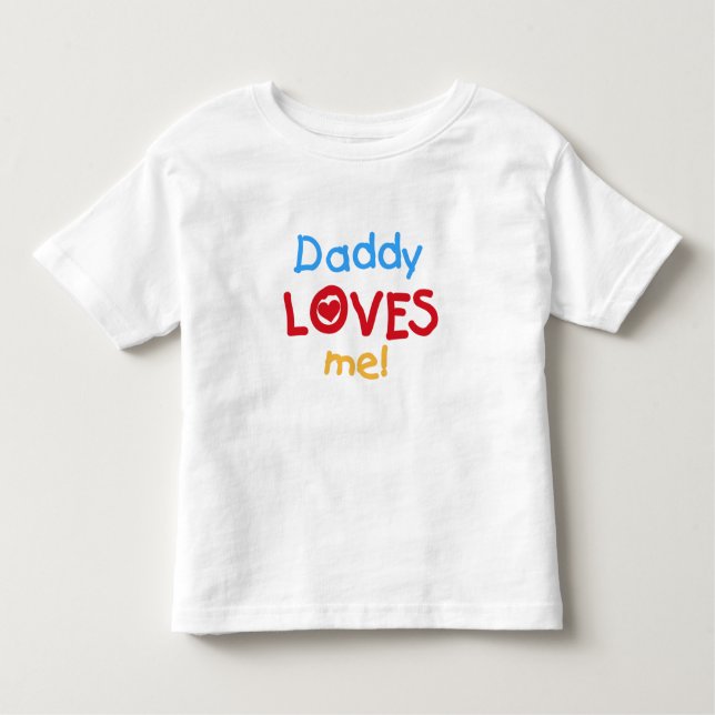 Camiseta De Bebé Papá me ama (Anverso)