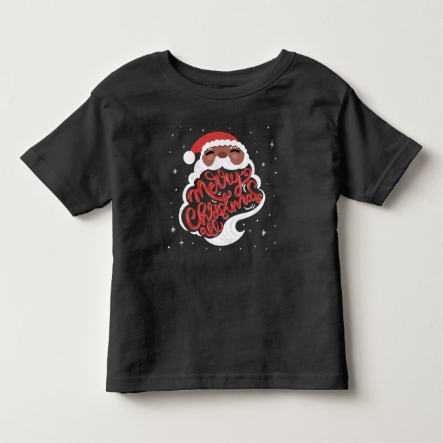 Camiseta De Bebé Papá Noel | Feliz Navidad Todo (Anverso)