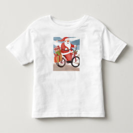 Camiseta De Bebé Papá Noel motero