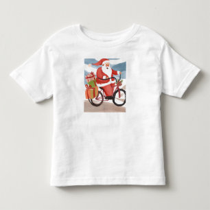 Camiseta De Bebé Papá Noel motero