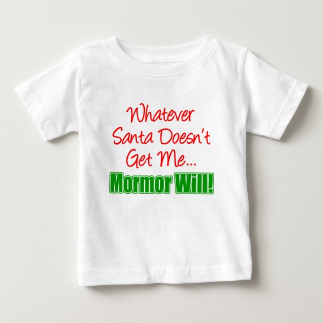 Camiseta De Bebé Papá Noel no me recibe más amor (Anverso)