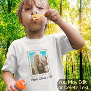 Camiseta De Bebé Papá Padre Primera Clase Papá Amo Papi Foto Texto
