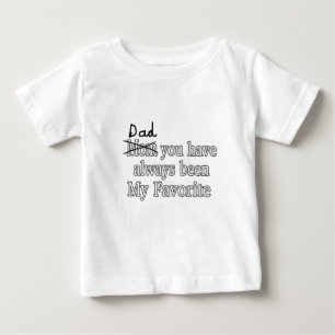 Camiseta De Bebé Papá siempre mi día de padres divertido preferid