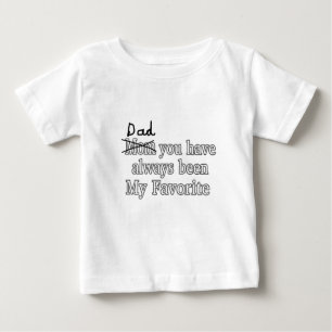 Camiseta De Bebé Papá siempre mi día de padres divertido preferido