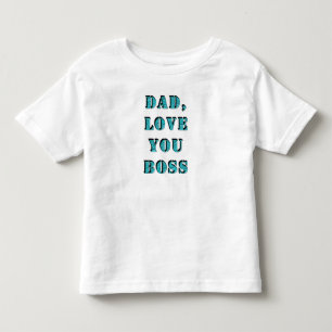 CAMISETA DE BEBÉ PAPÁ, TE AMO JEFE 2