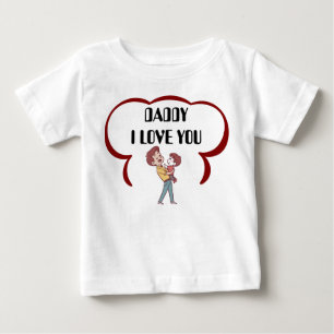 Camiseta De Bebé Papá, te amo, Personalizado dulce.