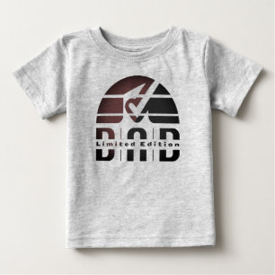 Camiseta De Bebé Papá Vintage & Retro: Paternidad como Emoción Visu