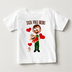 Camiseta De Bebé Papi ama a bebé - camiseta para bebé