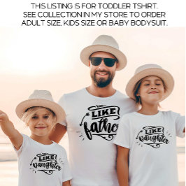 Camiseta De Bebé Papi blanco y yo coincidiendo con hija de padre