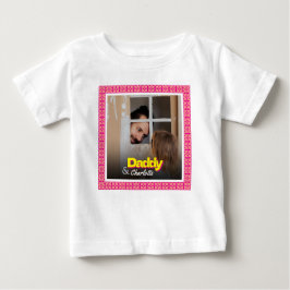 Camiseta De Bebé Papi Niño Bebé Niña Hija Hijo Personalizado Foto