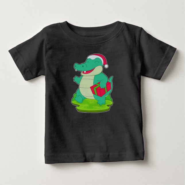 Camiseta De Bebé Paquete Navidades de cocodrilo (Anverso)