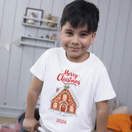 Camiseta de bebé para casa de Navidad personalizad