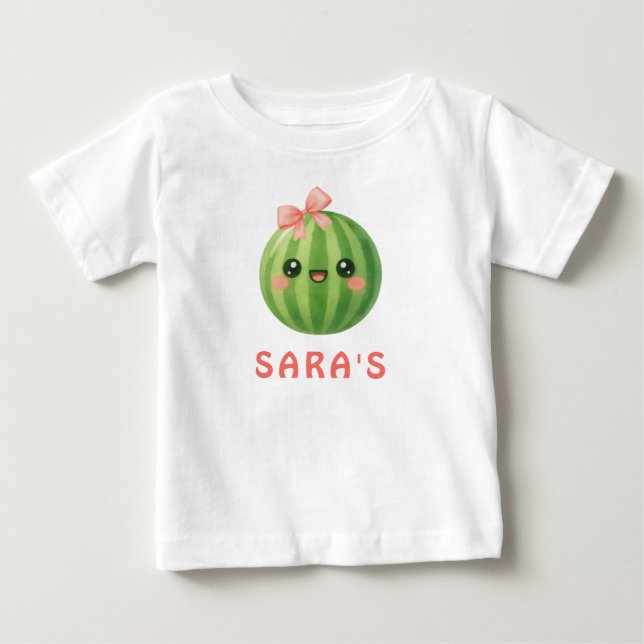 Camiseta de bebé para cumpleaños número uno con te (Anverso)