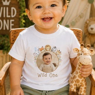 Camiseta de bebé para cumpleaños salvaje personali