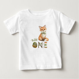 Camiseta de bebé para el 1er cumpleaños Fox Wild O