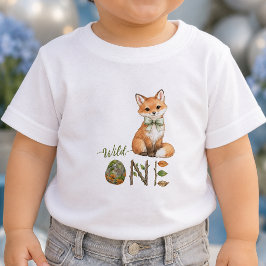 Camiseta de bebé para el 1er cumpleaños Fox Wild O