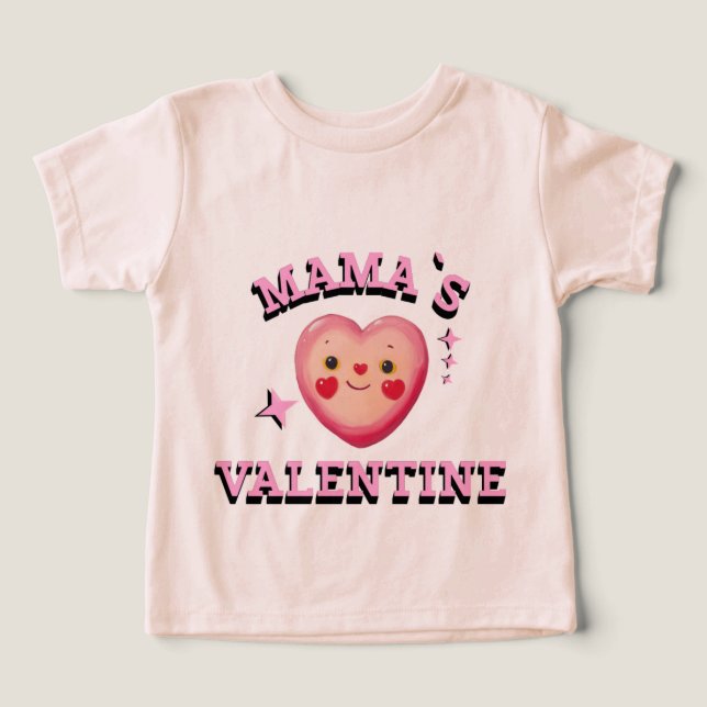 Camiseta de bebé para el Día de San Valentín de Ma (Diseño delantero )