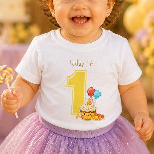 Camiseta de bebé para el primer cumpleaños   Amari