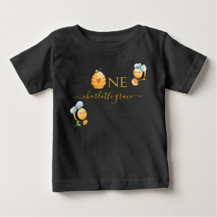 Camiseta de bebé para el primer cumpleaños Bee-Day