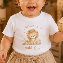 Camiseta de bebé para el primer cumpleaños con nom