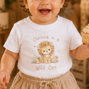 Camiseta de bebé para el primer cumpleaños con nom