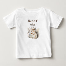 Camiseta de bebé para el primer cumpleaños de la a