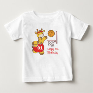 Camiseta de bebé para el primer cumpleaños de la j