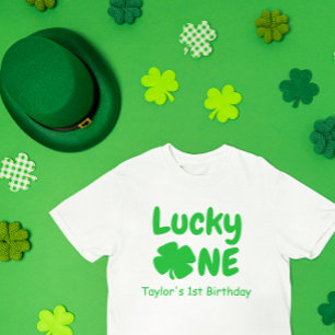 Camiseta de bebé para el primer cumpleaños de Luck