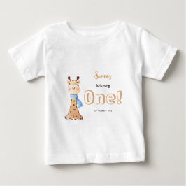Camiseta de bebé para el primer cumpleaños de una 