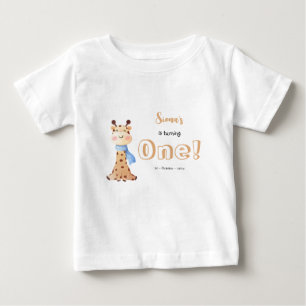 Camiseta de bebé para el primer cumpleaños de una 