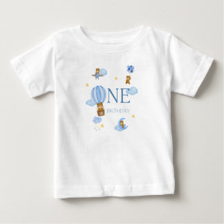Camiseta de bebé para el primer cumpleaños del oso