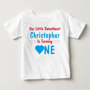 Camiseta de bebé para el primer cumpleaños Little 
