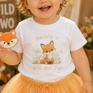 Camiseta de bebé para el segundo cumpleaños con el