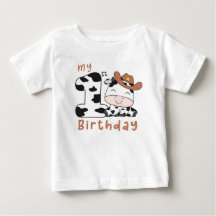 Camiseta de bebé para la fiesta de cumpleaños núme