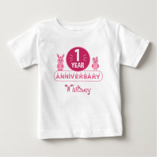 Camiseta de bebé para la primera fiesta de cumplea