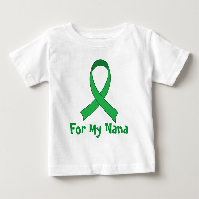 Camiseta De Bebé Para mi regalo verde de la conciencia de la cinta (Anverso)