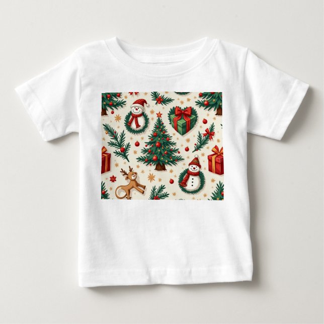 Camiseta de bebé para navidades (Anverso)