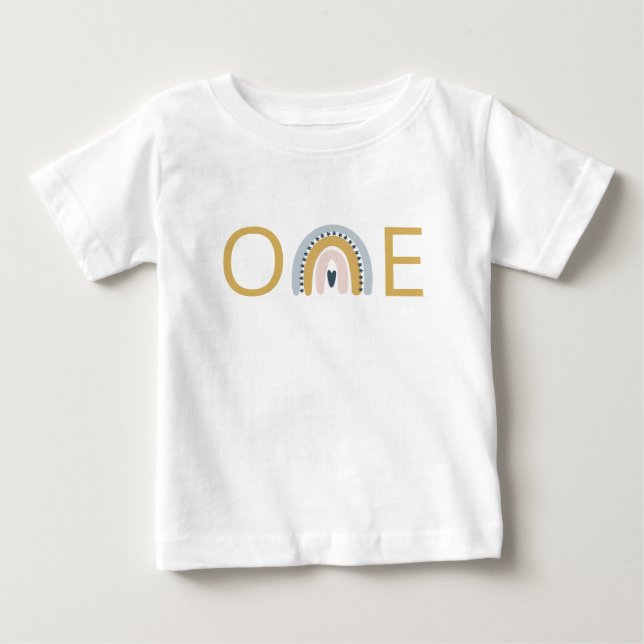 Camiseta de bebé para primer cumpleaños (Anverso)