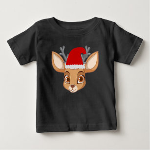 Camiseta de bebé para renos divertidos