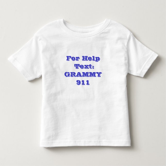 Camiseta De Bebé Para texto de ayuda: GRAMMY 911 (Anverso)