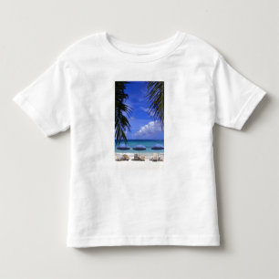 Camiseta De Bebé paraguas en la playa, San Martín, Caribe