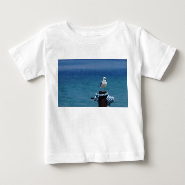Camiseta De Bebé Paraíso De Gaviotas En Mackinac (Anverso)
