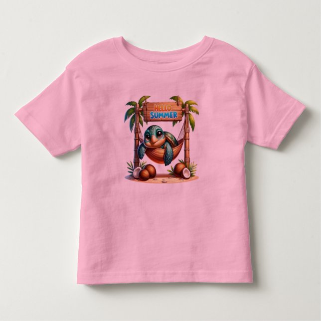 Camiseta De Bebé Paraíso de las tortugas (Anverso)
