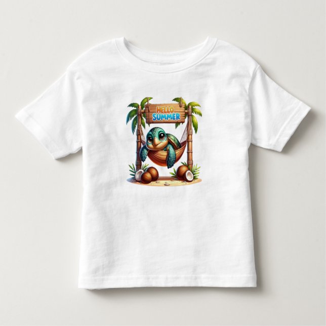 Camiseta De Bebé Paraíso de las tortugas (Anverso)